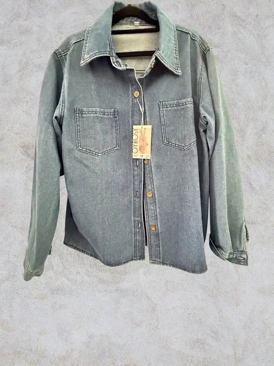 NWT Oyrosy Jean Button Up - Picture 1 of 4